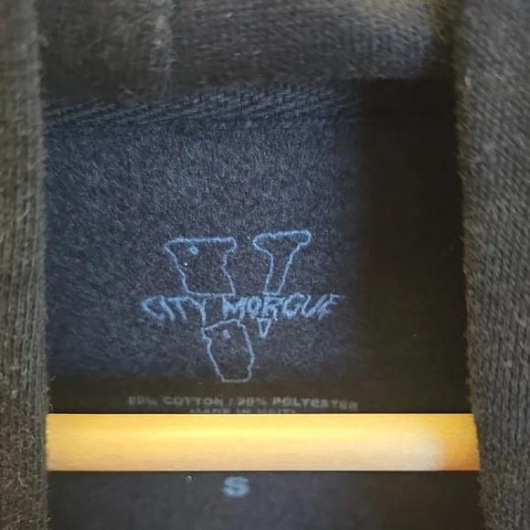 City Morgue Black and Red Graphic Hoodie